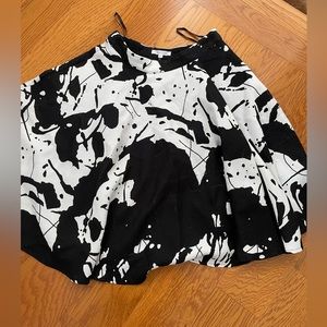 Black and White circle skirt